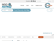 Tablet Screenshot of foodsecurity.ngoaidmap.org